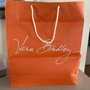 VERA BRADLEY  Bold Orange SHOPPER Tote Bag